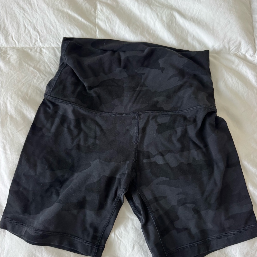 lululemon athletica Black Camo Athletic Shorts